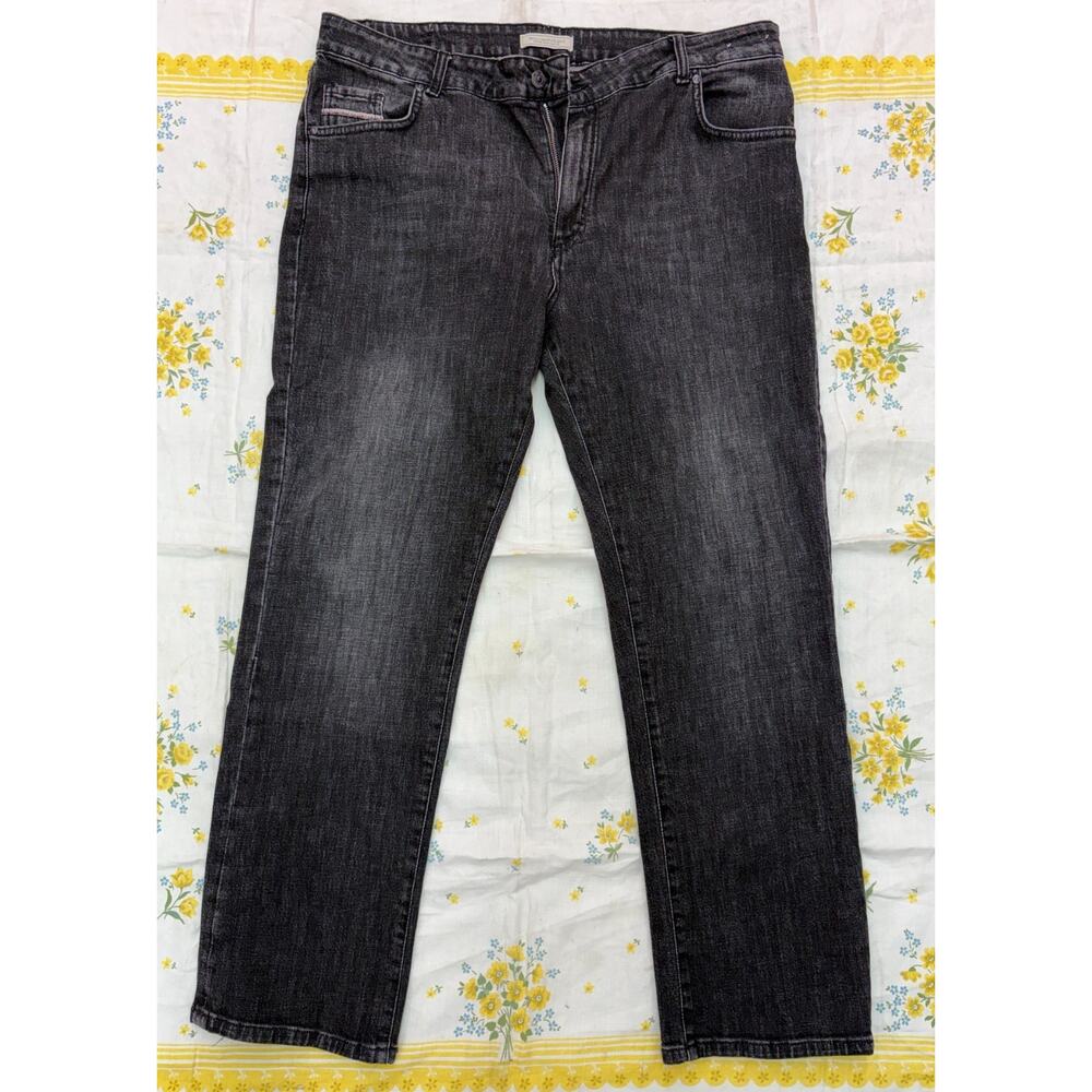 Williams and Kent Jeans Mens 36x30 Italy Gray Black Straight Leg Denim